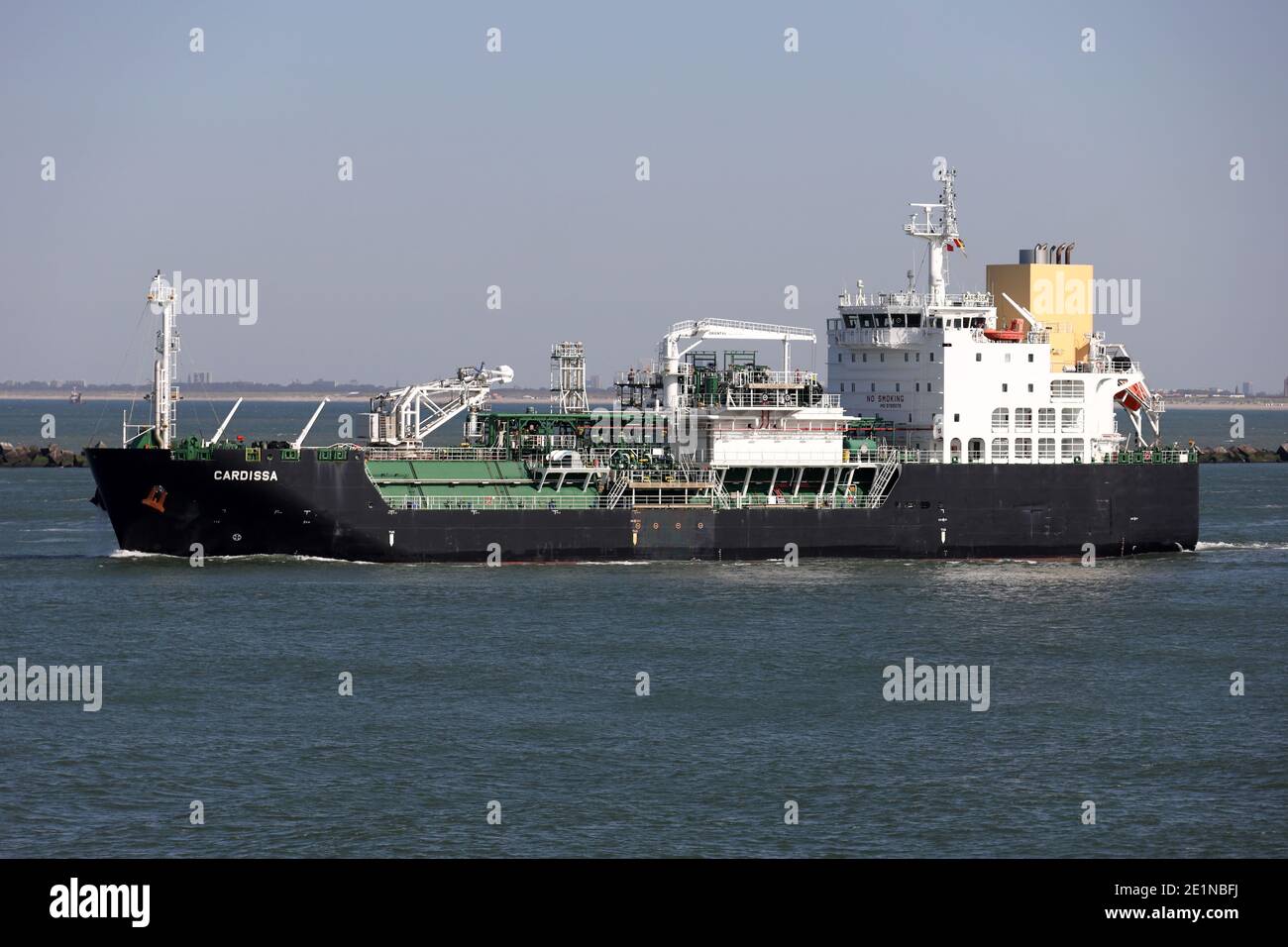 The LNG bunker ship Cardissa will leave the port of Rotterdam on ...