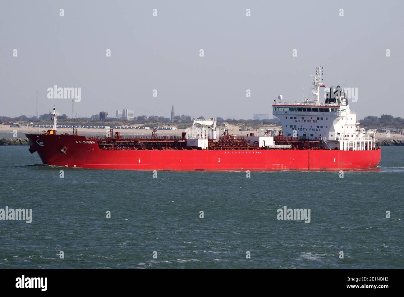 The tanker STI Camden will leave the port of Rotterdam on September 18, 2020. Stock Photo