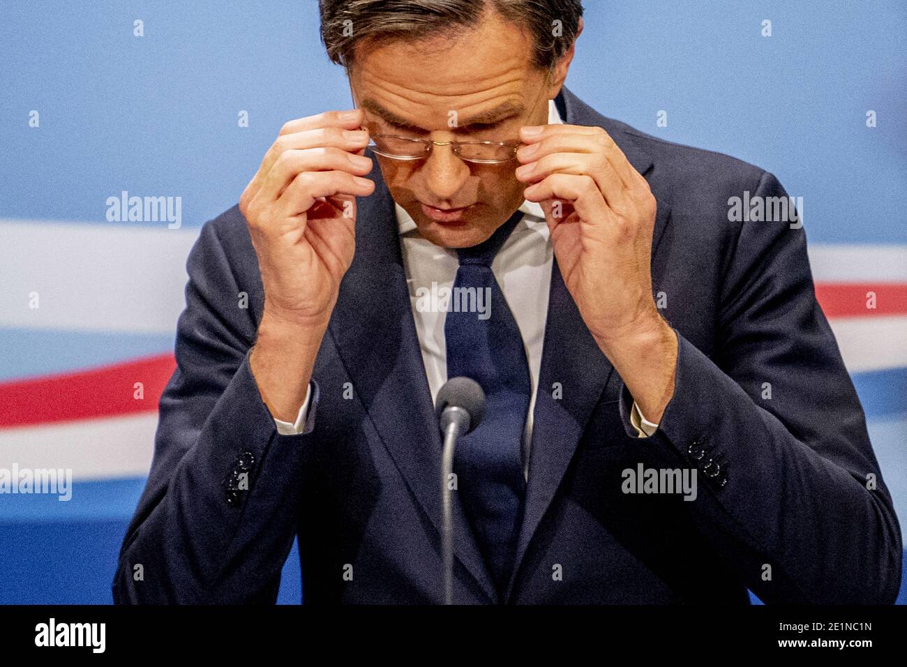 Prime Minister Mark Rutte during the weekly press conference after the ...
