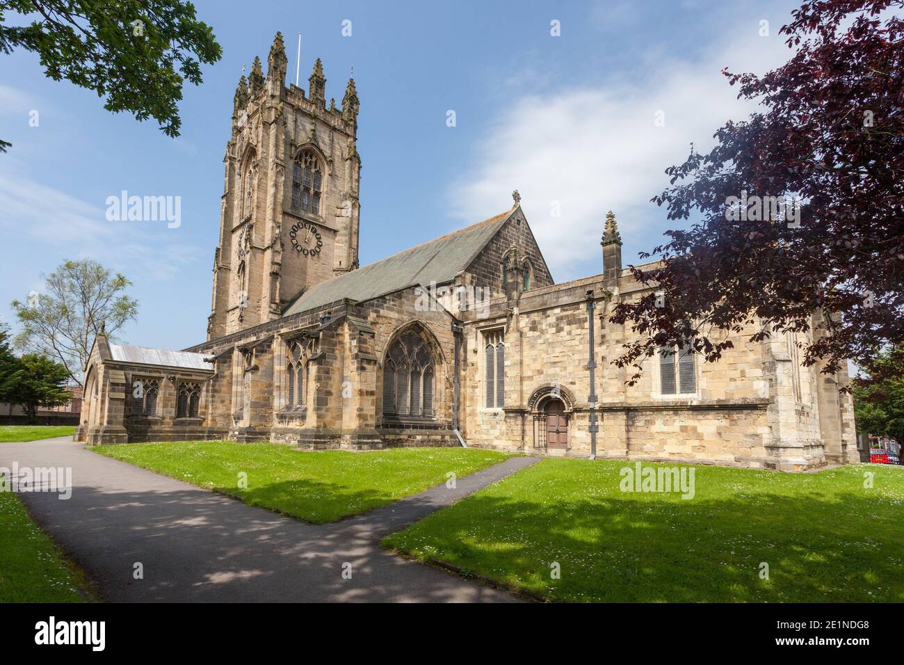 All Saints parish church in Driffield, East Yorkshire Stock Photo