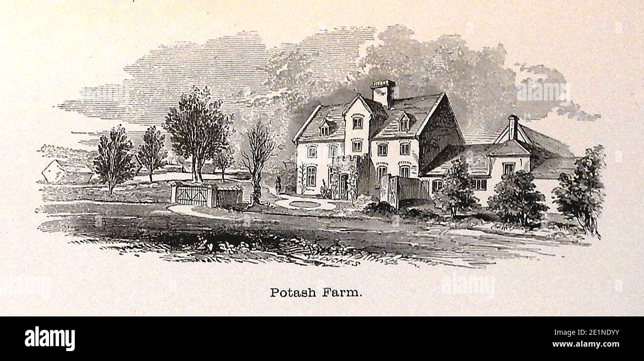 POTASH FARM. The Murders at Stanfield Hall , Norfolk, England, was a notorious Victorian  double murder on 28 November 1848 .The victims, Isaac Jermy and his son Jermy Jermy were shot and killed on the porch and in the hallway of their mansion. They  were murdered by  James Bloomfield Rush (1800–1849), a tenant-farmer at Potash Farm, who had conducted a  devious scheme to defraud the family and murder them. He was tried and was hanged at Norwich Castle on 21 April 1849. The unwitting accomplice was Emily Sandford, their governess and Rush's pregnant mistress. Stock Photo