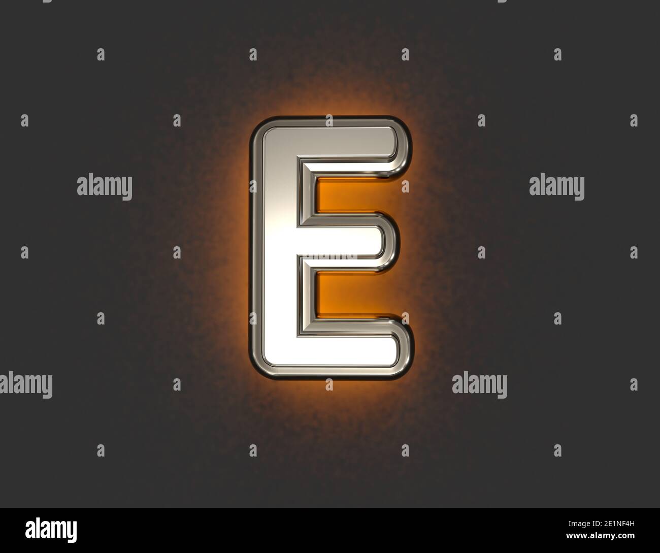 Metallic Silver Alphabet Letters Collection Stock Illustration 239108986