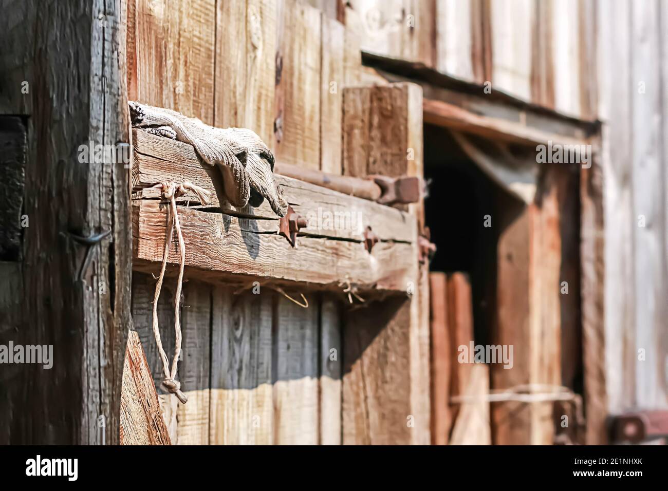 Steel farm gate open hi-res stock photography and images - Alamy