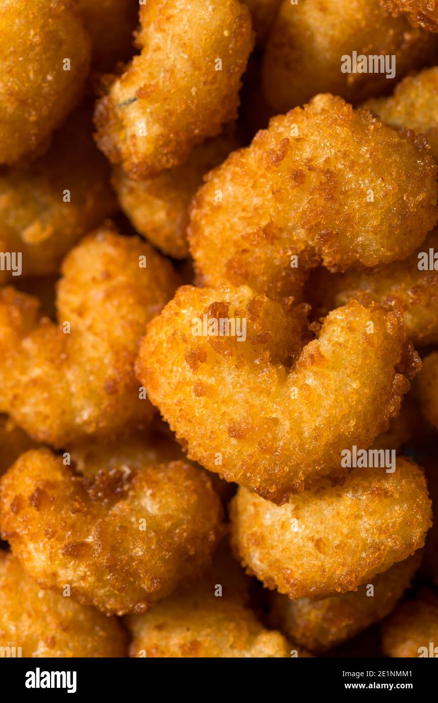 Homemade Deep Fried Popcorn Shrimp Ready to Eat Stock Photo Alamy
