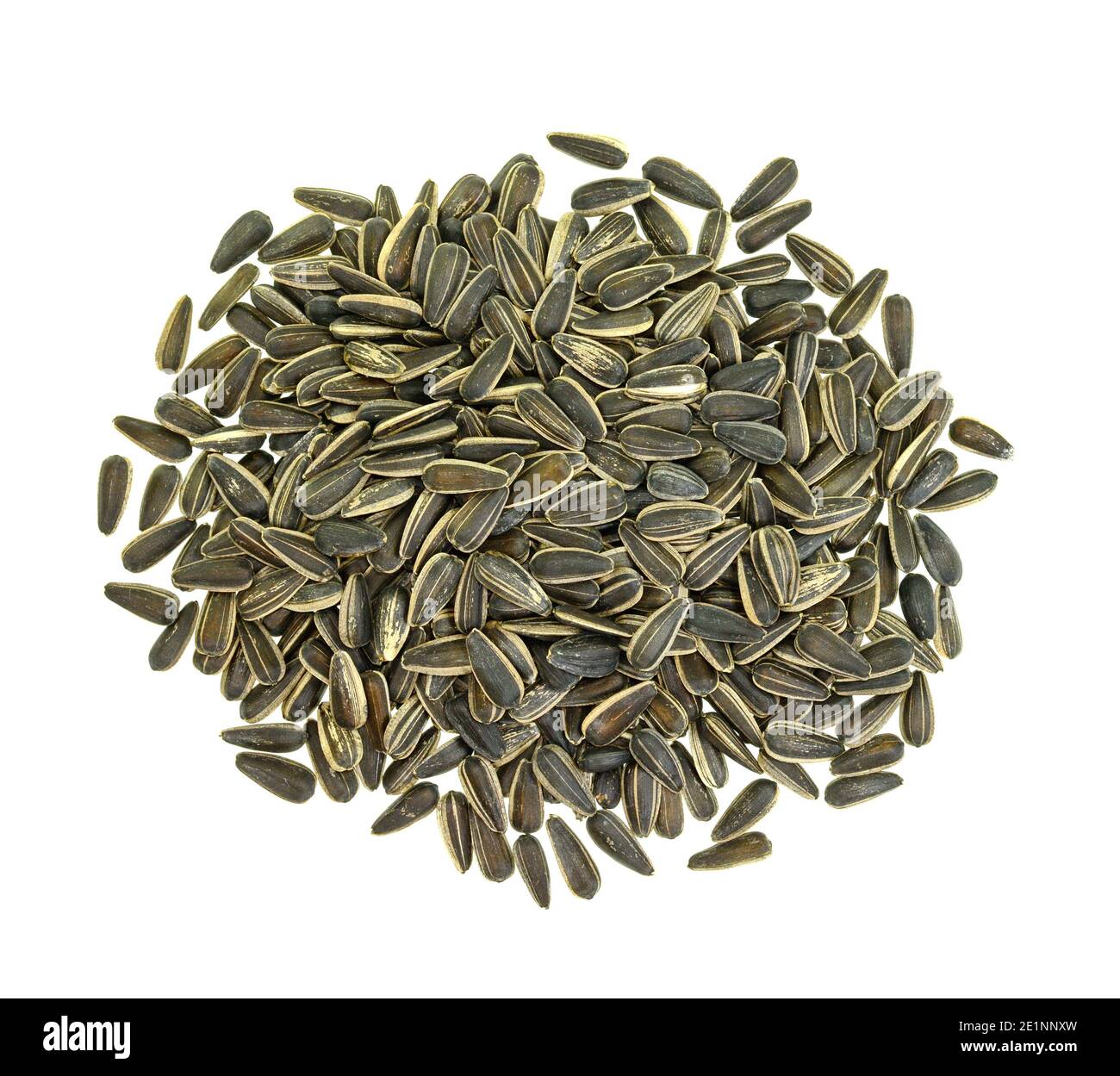 Unpeeled Sunflower seeds isolated on white background Stock Photo - Alamy