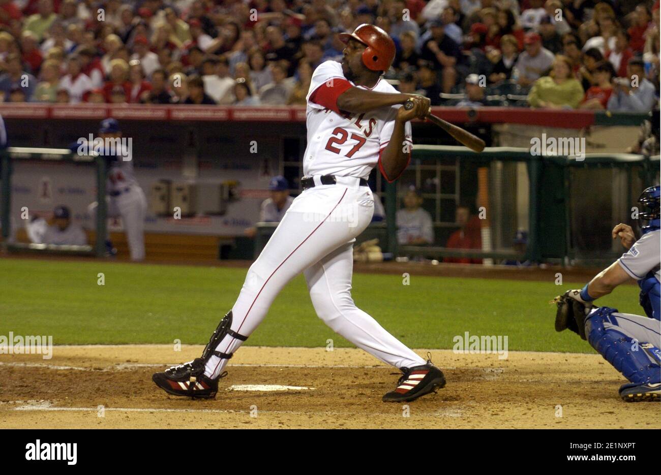 Vladimir Guerrero of the Los Angeles Angels of Anaheim bats