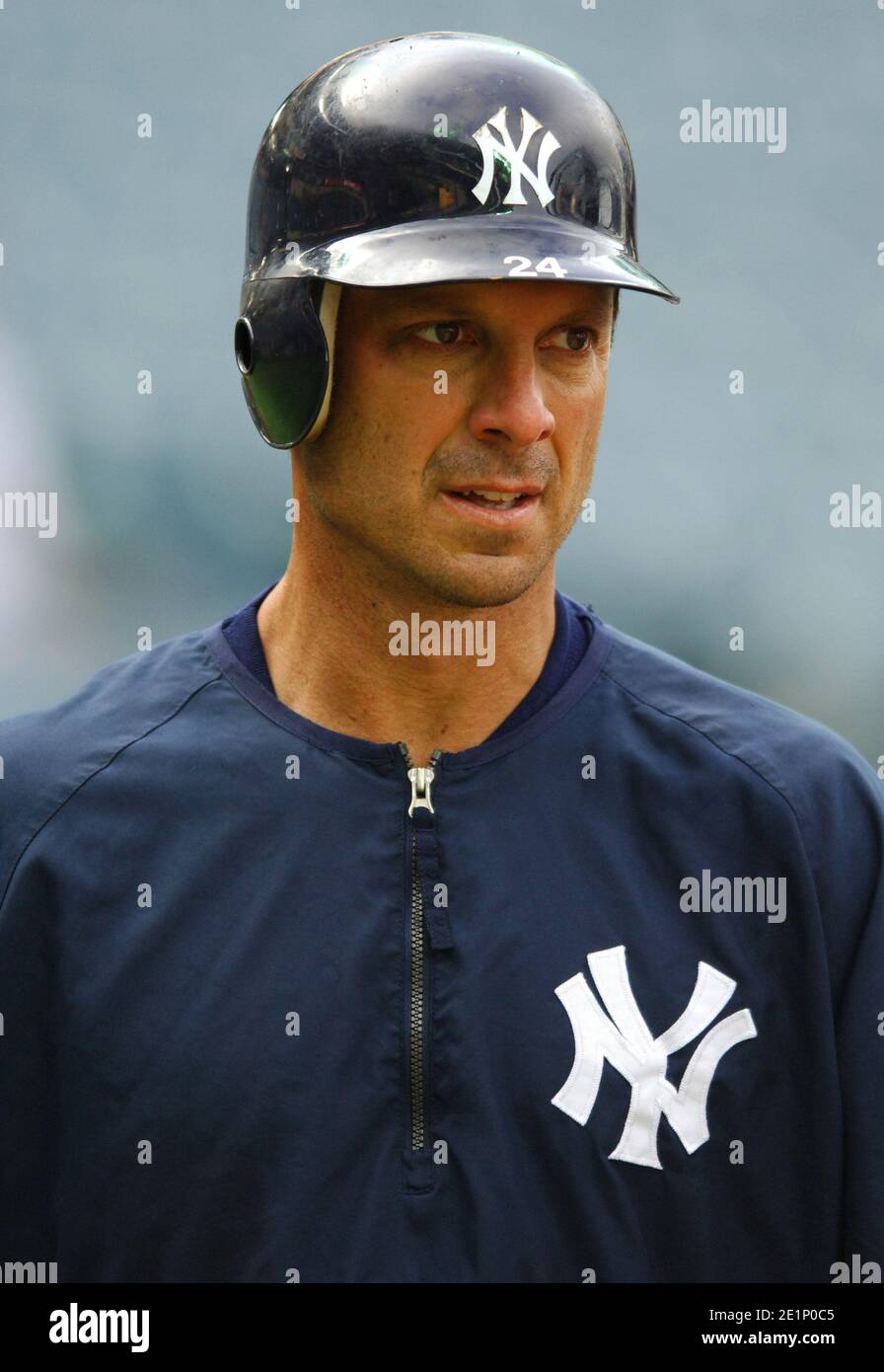 Tino Martinez of the New York Yankees during batting practice