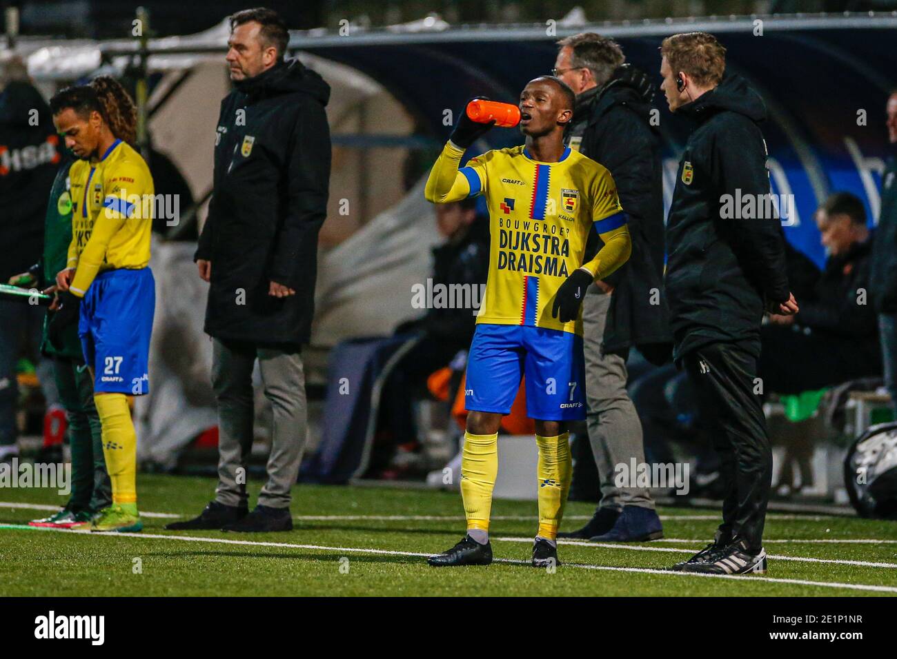 LEEUWARDEN, NETHERLANDS - JANUARY 8: Issa Kallon of SC Cambuur during ...