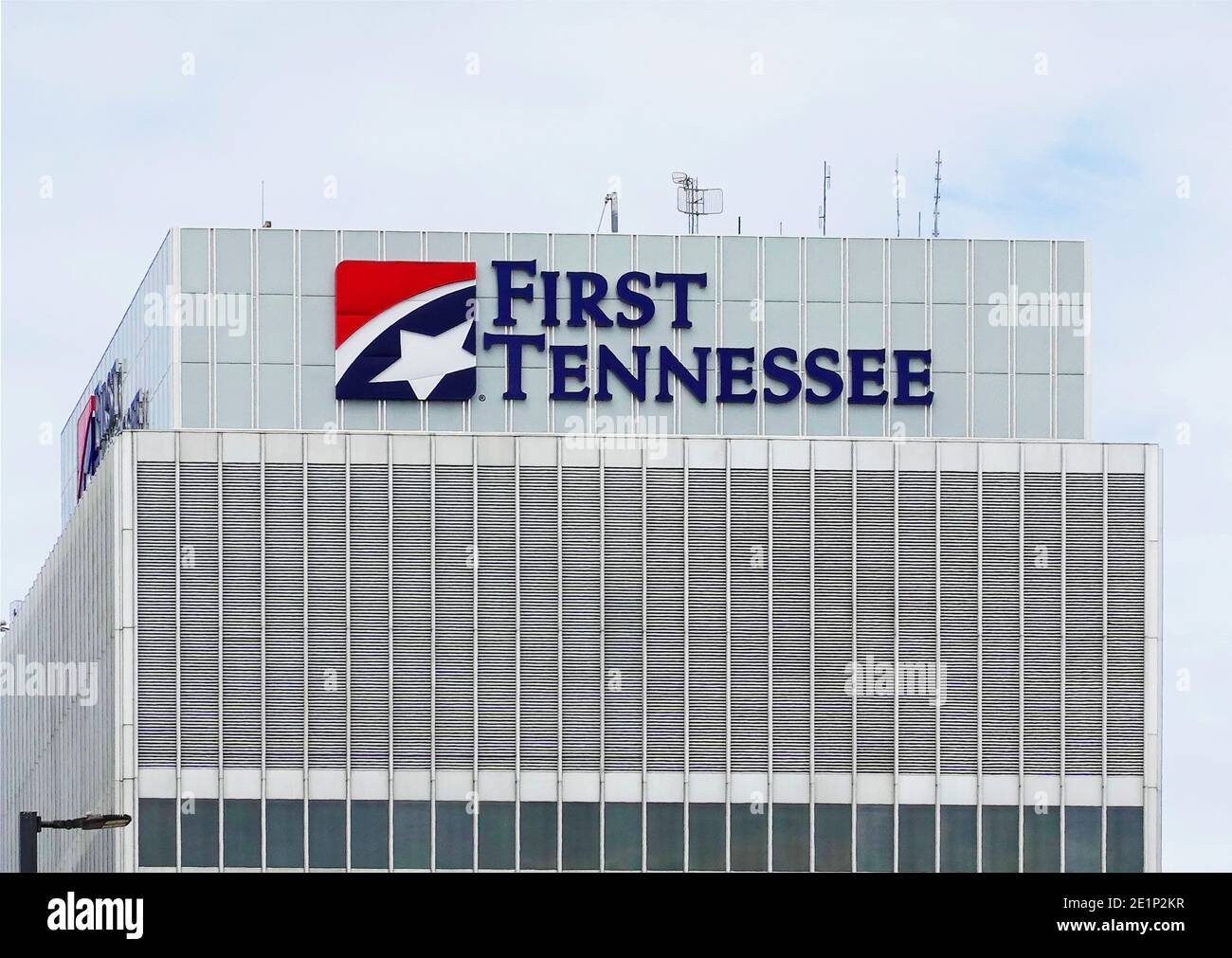 First Tennessee bank building in downtown Memphis TN Stock Photo