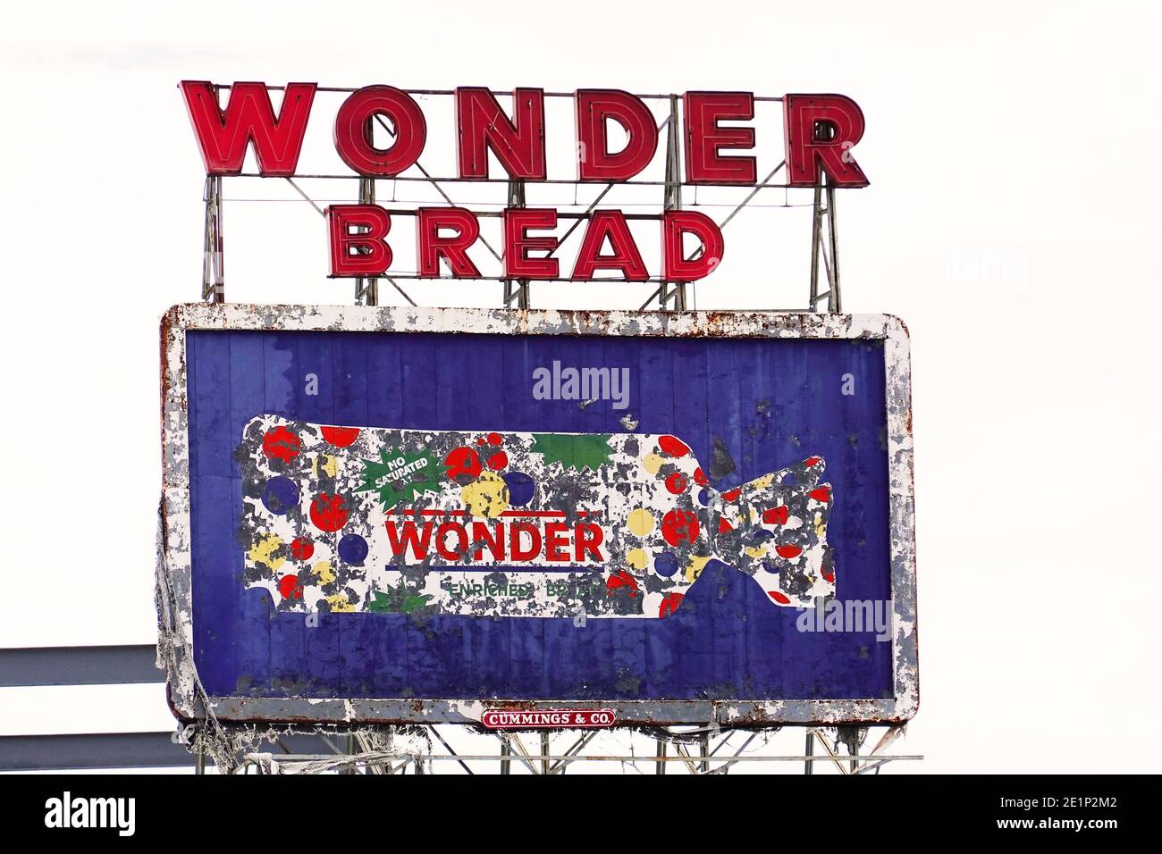 Wonder Bread billboard sign in Memphis TN Stock Photo