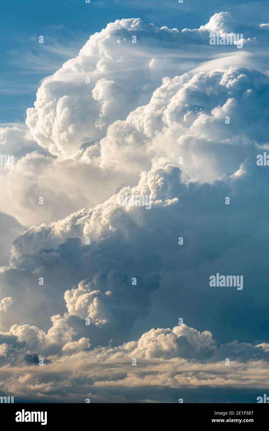 Cumulonimbus clouds. Stock Photo