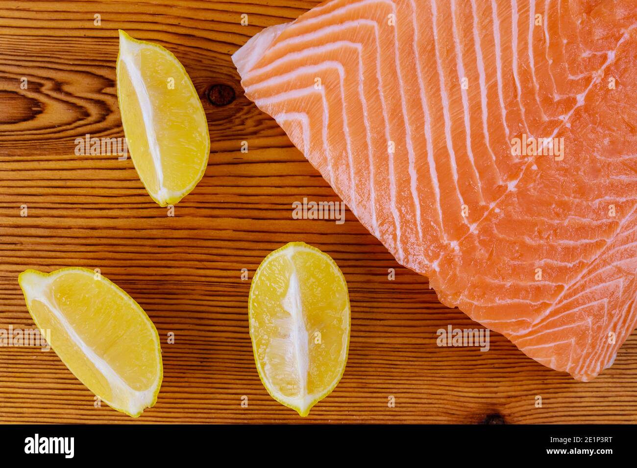 Fresh red salmon fillets on hires stock photography and images Alamy