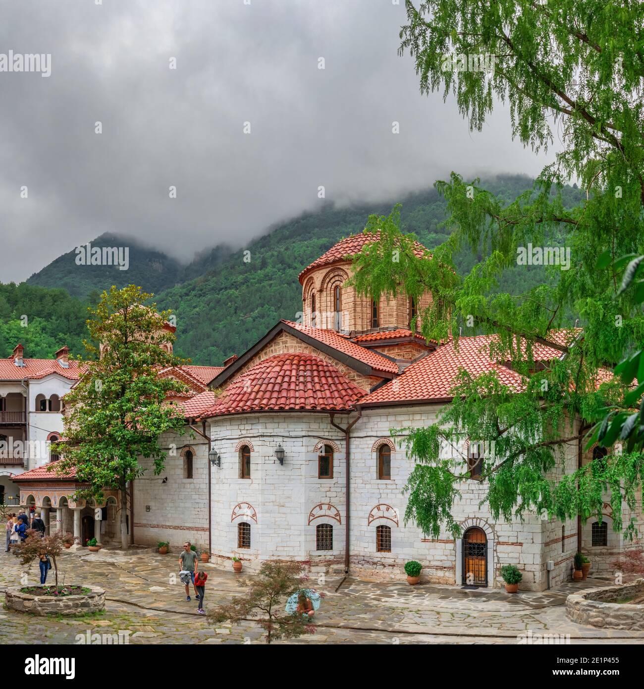 Asenovgrad, Bulgaria 24.07.2019. The Cathedral Church of the Virgin Mary in the Bachkovo Monastery of the Dormition of the Theotokos or Assumption of Stock Photo