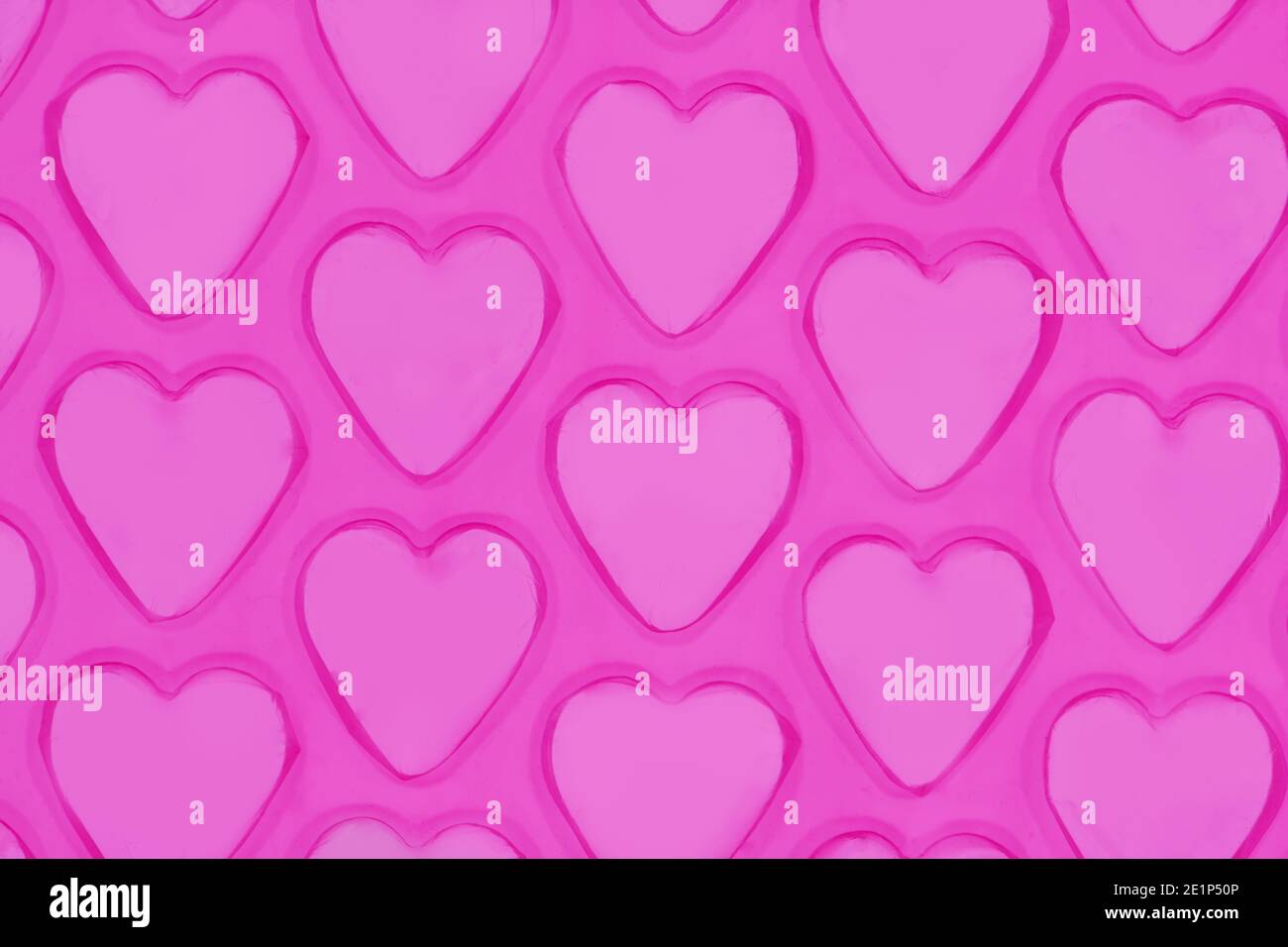 Pink bubble wrap in heart shape Stock Photo - Alamy