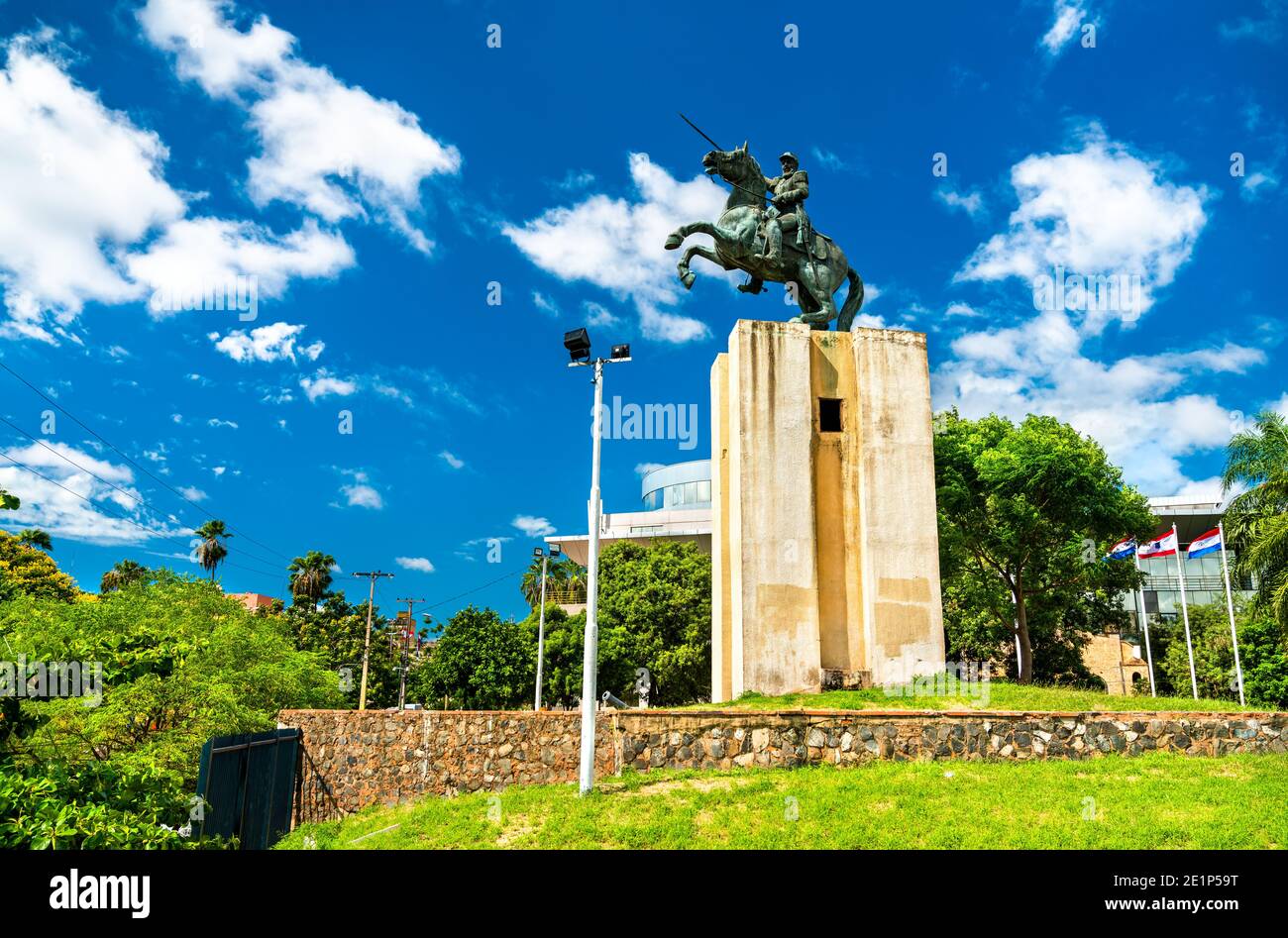 Francisco Solano Lopez Monument in Asuncion, Paraguay Stock Photo