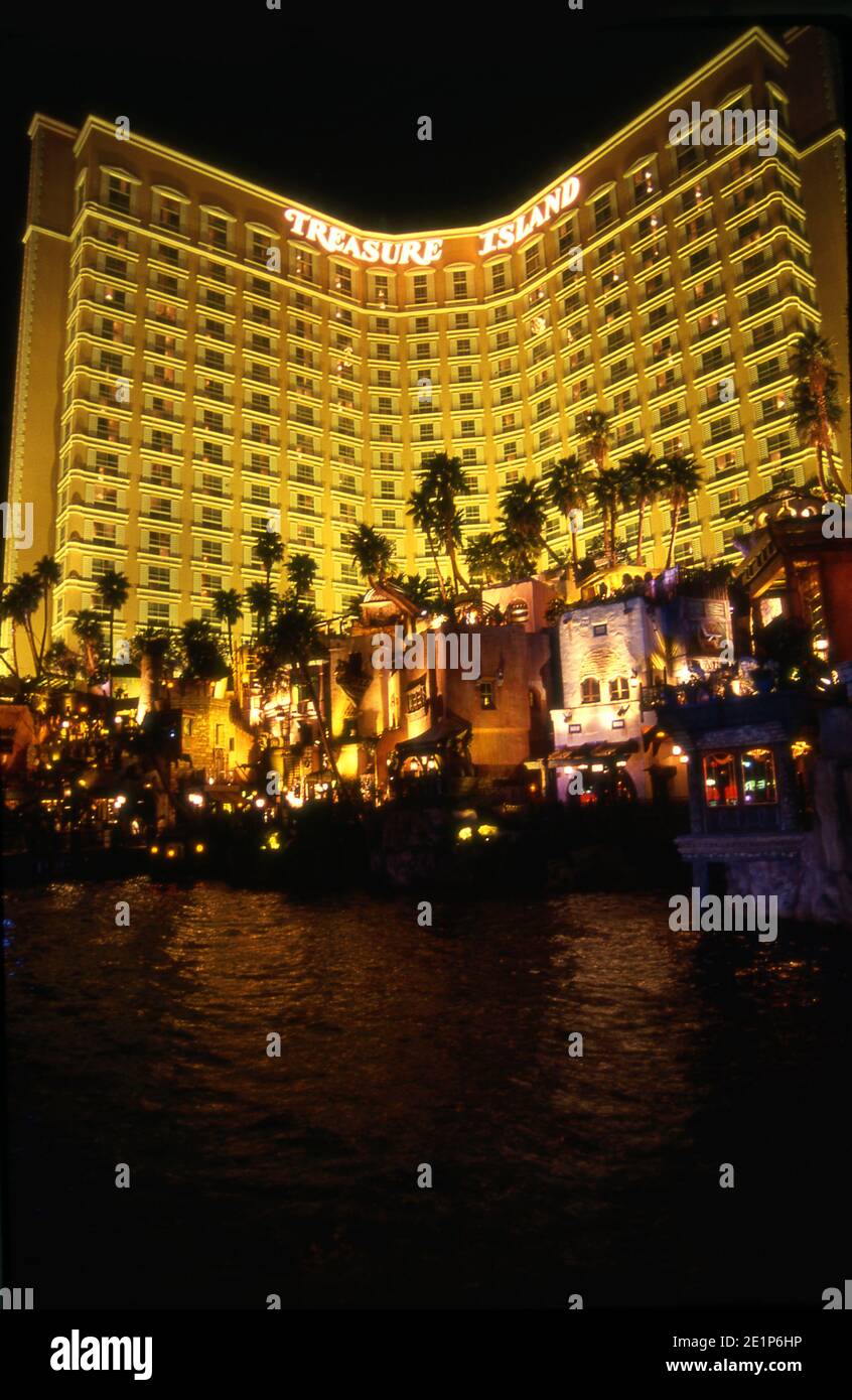 Treasure Island hotel and casino on the Strip in Las Vegas, Nevada Stock Photo