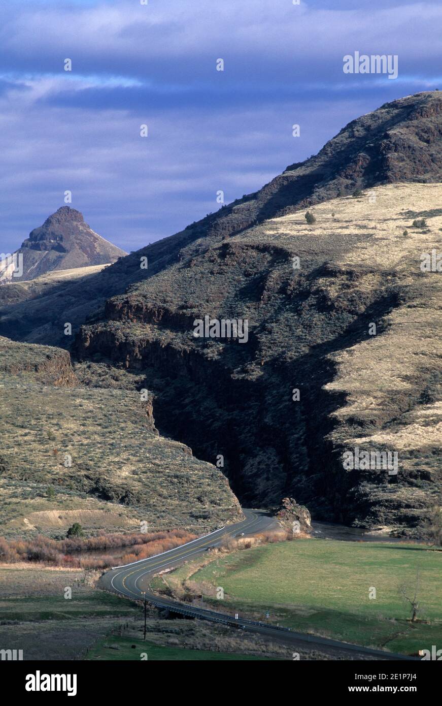 Picture Gorge, John Day Fossil Beds National Monument-Sheep Rock Unit, Blue Mountain National Scenic Byway, Oregon Stock Photo