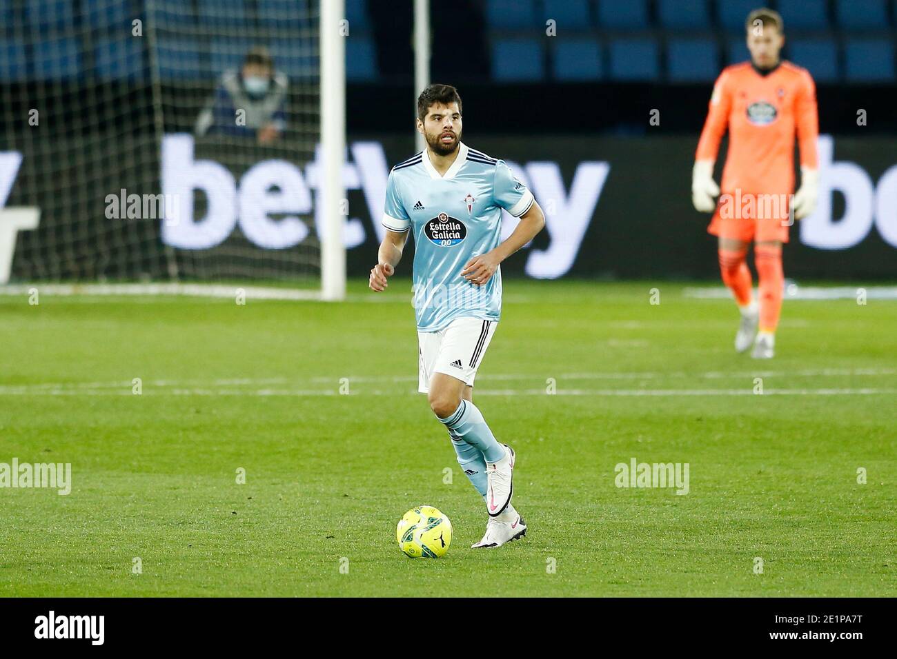 Vigo, Spain. 8th Jan, 2021. Nestor Araujo (Celta) Football/Soccer : Spanish  "La Liga Santander" match between RC Celta de Vigo 0-4 Villarreal CF at the  Estadio Abanca Balaidos in Vigo, Spain .