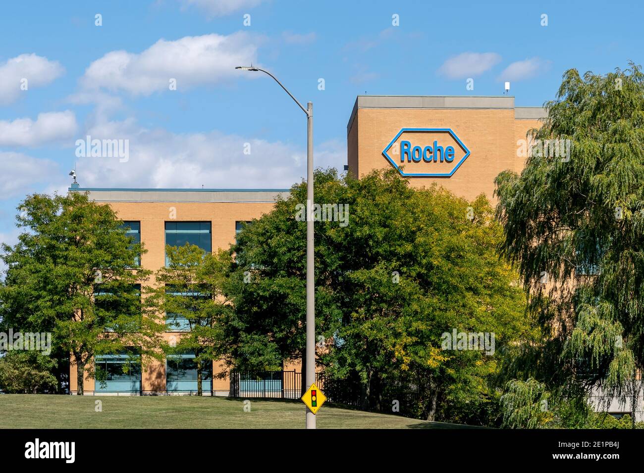 Mississauga, On, Canada - September 19, 2020: Roche Canada facility in  Mississauga, On, Canada. Stock Photo