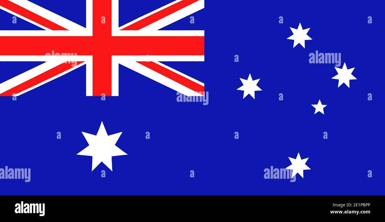 Australian Flag Design Illustration Stock Photo