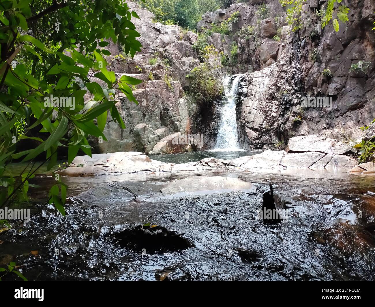 Beautiful Small Branch Water Fall With Nature Swimming Pool on Andhra