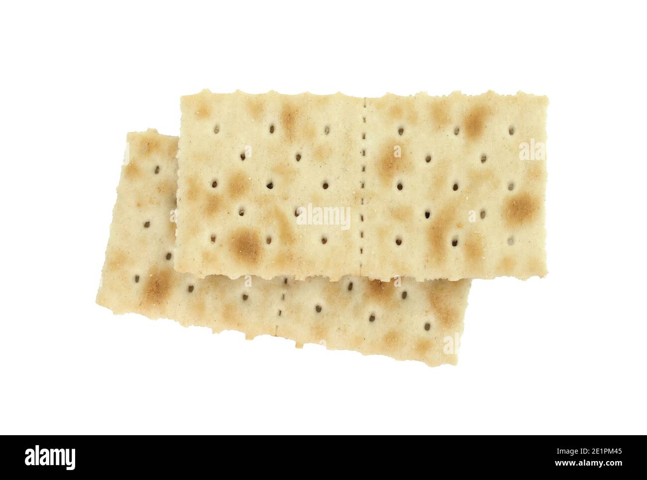 Soda Crackers isolated on white background Stock Photo - Alamy
