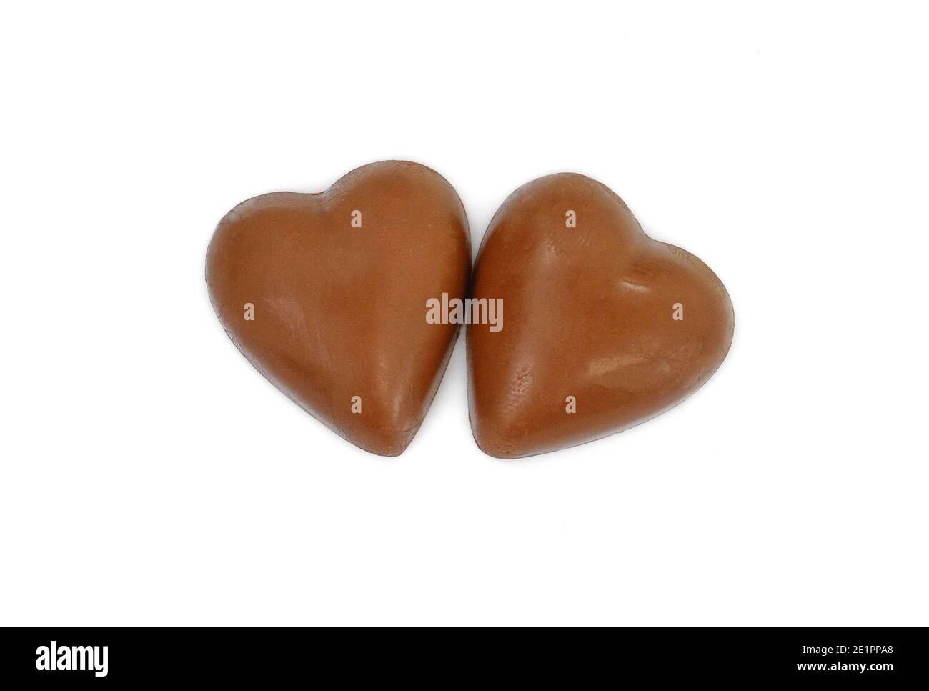 Chocolate Honey Cake Isolated On White Background Heart Shape Cake