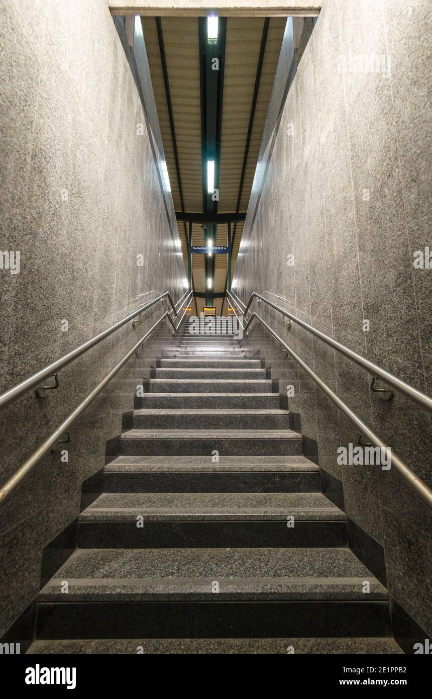 Tunnel stairs subway steps hi-res stock photography and images - Alamy