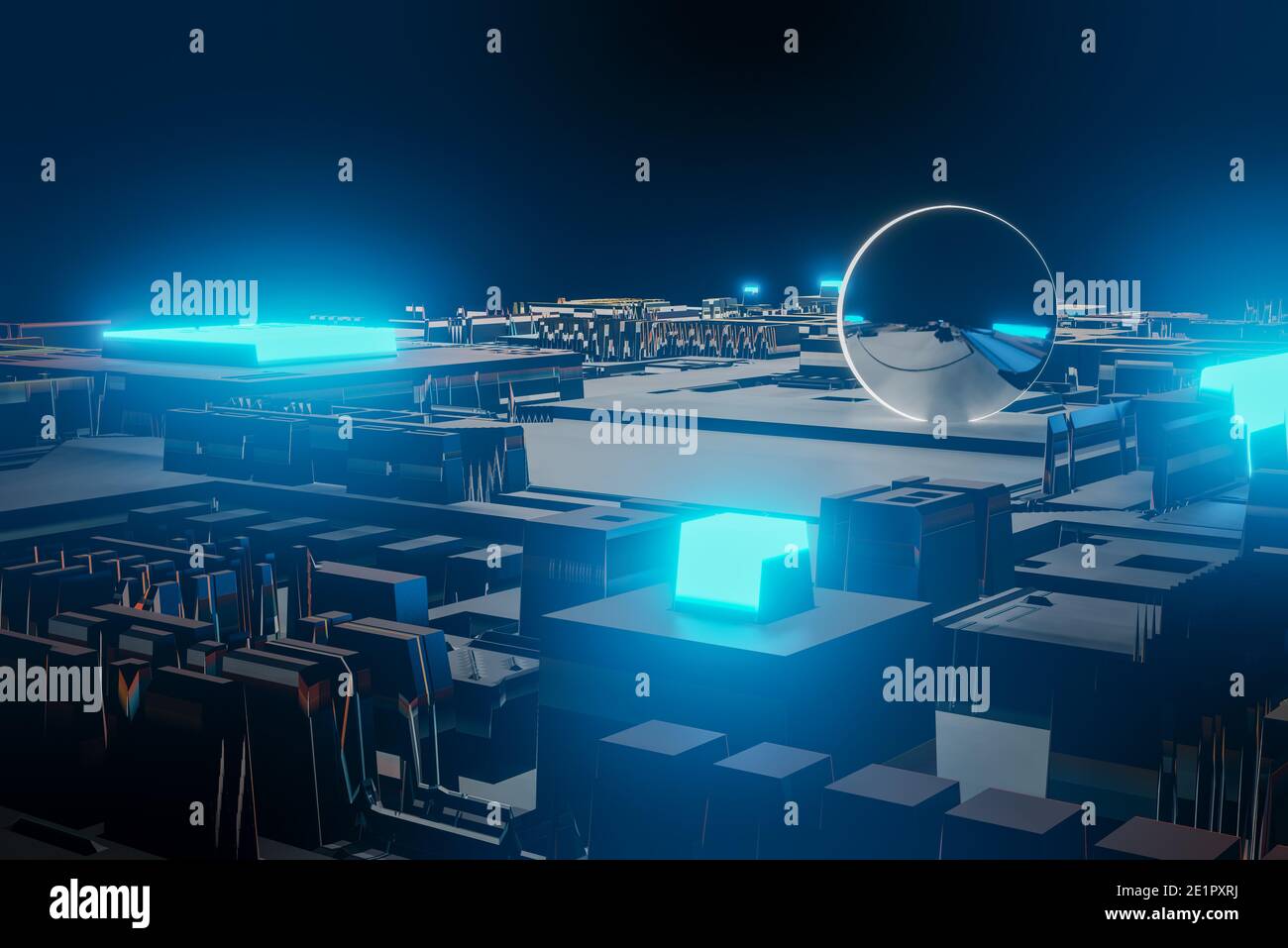 Abstract technology chip processor background circuit mother board and ...
