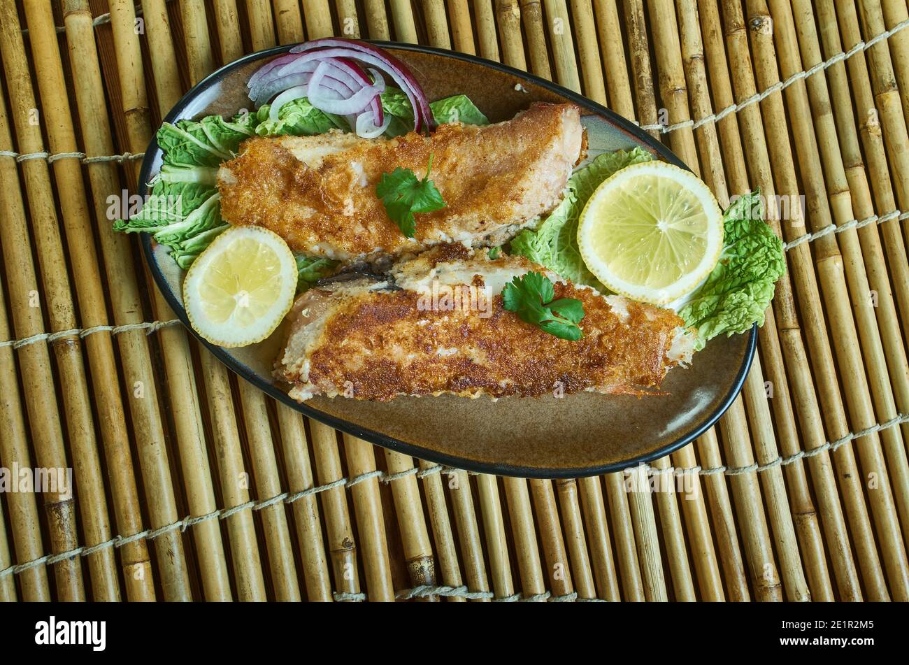 Pwason griye t popular fish dish on the Seychelles Islands, red