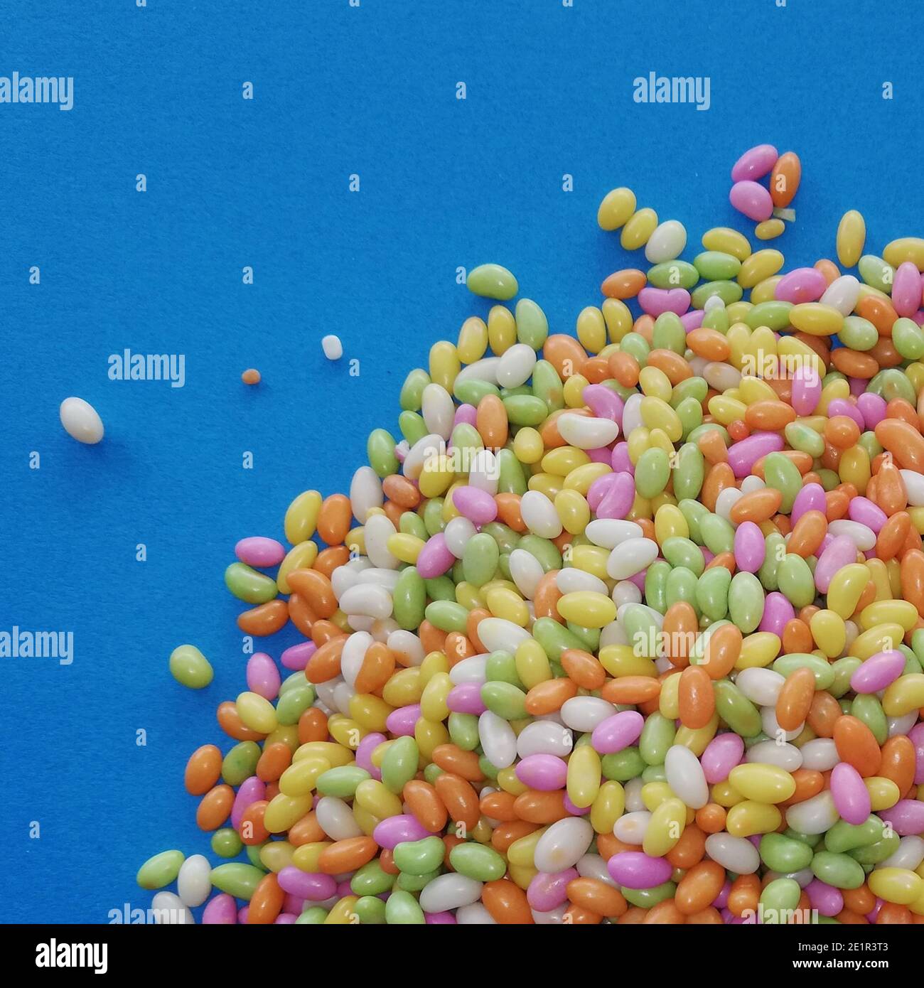 SUGAR COATED FENNEL BACKGROUND Stock Photo