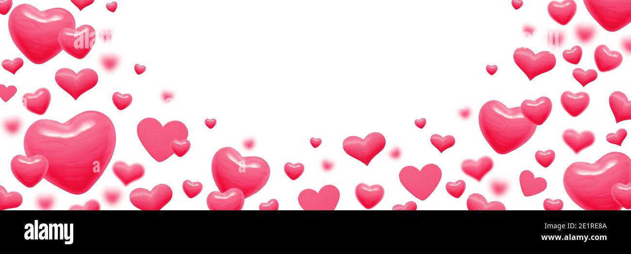 pink hearts abstract background for valentines day greeting card Stock ...