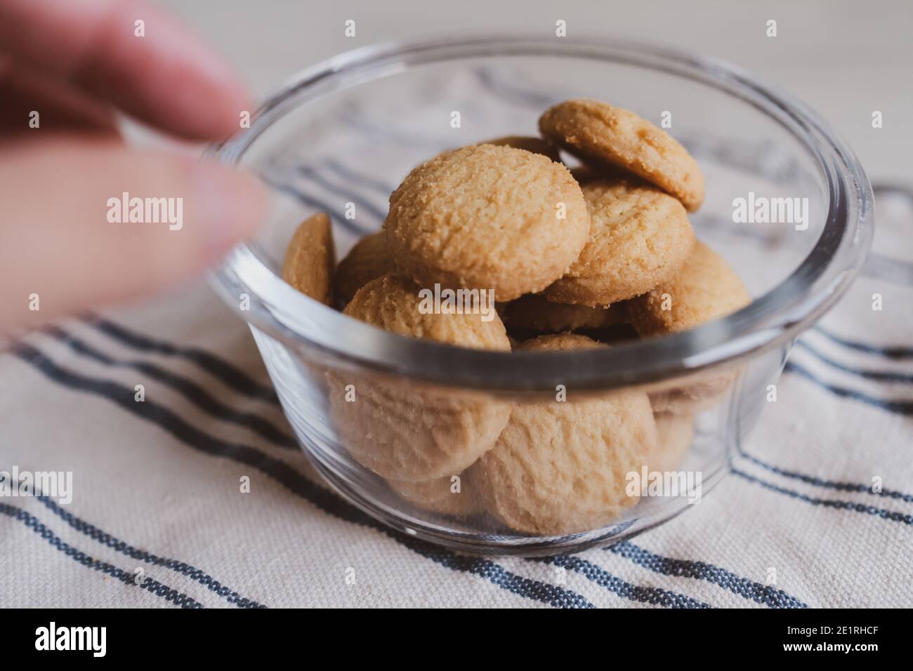 Home made fresh butter cookies Stock Photo Alamy