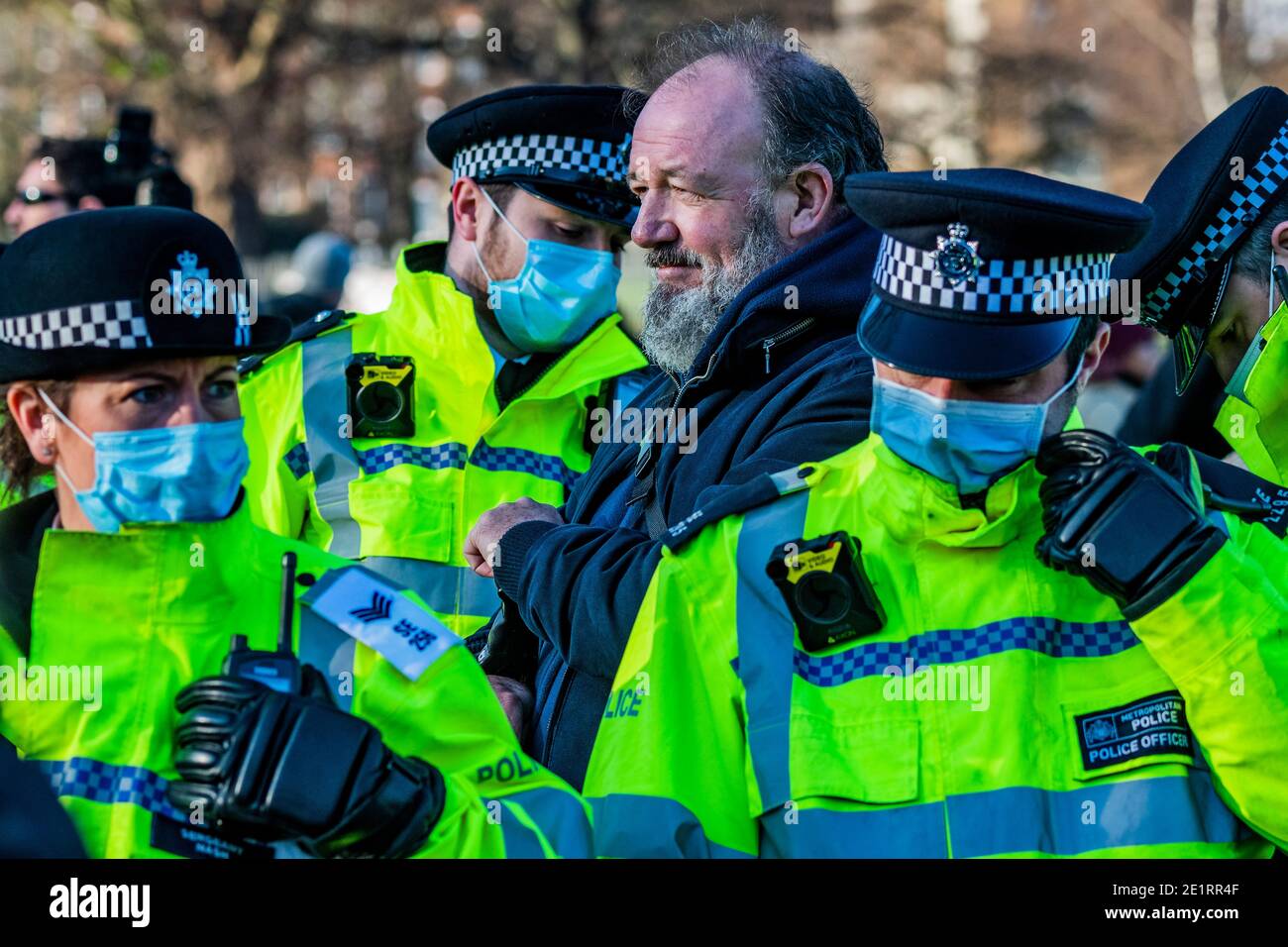 Man being arrested at home hi-res stock photography and images - Alamy