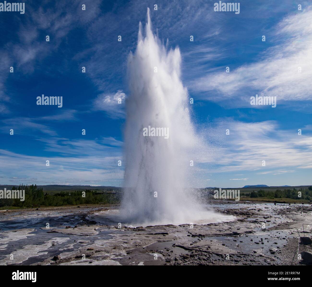 Eruption of strokkur geyser in iceland hi-res stock photography and ...