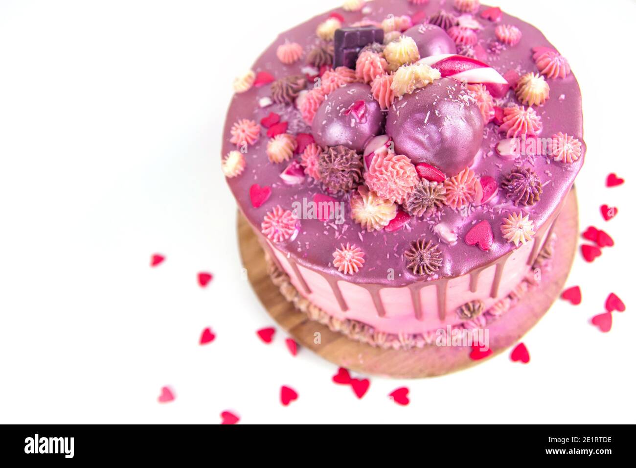 Page 3 Pink Birthday Cake High Resolution Stock Photography And Images Alamy