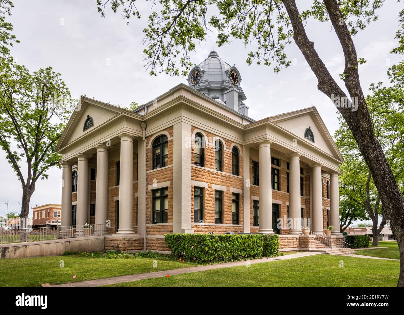 Mason County Courthouse, 1909, Classical Revival style, in Mason, Edwards Plateau, Texas, USA Stock Photo