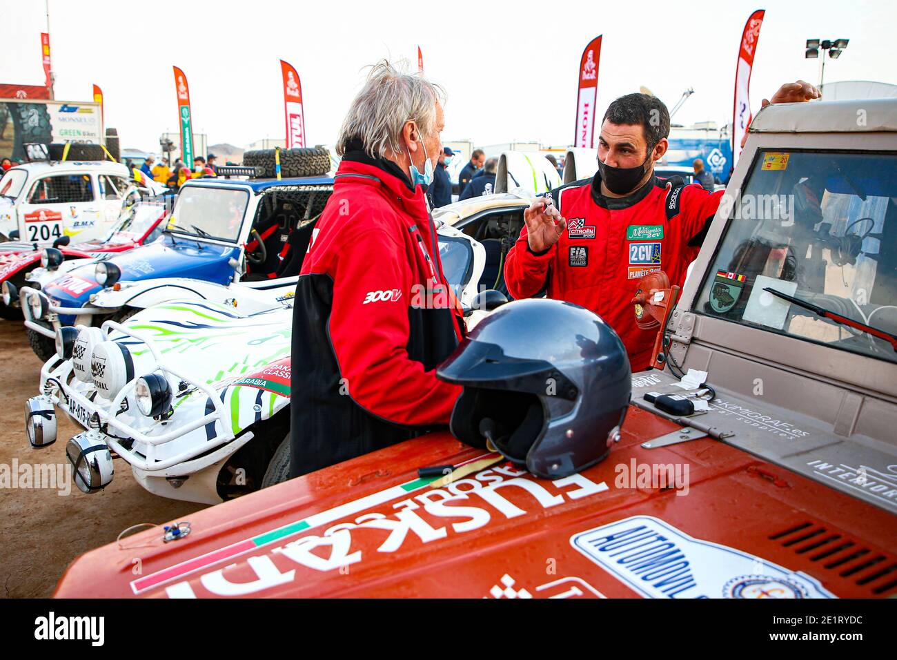 Iker San Vicente Lauren (esp), Volkswagen, Equipo Euskadi 4x4, Dakar Classic, portrait during the Rest Day of the Dakar 2021 in Ha&#039;il, in Saudi Arabia on January 9, 2021 - Photo Julien Delfosse / DPPI / LM Stock Photo