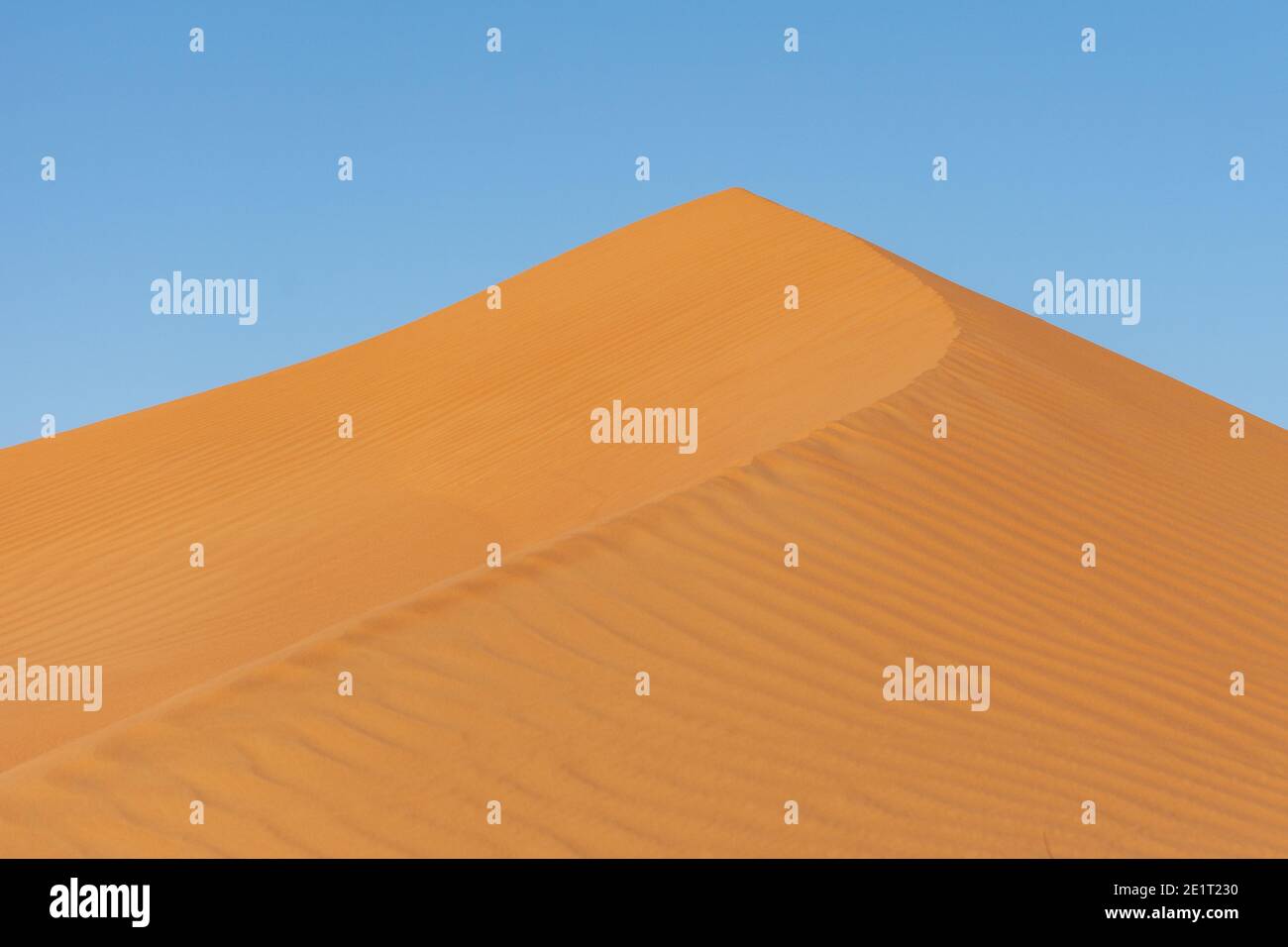 Sand dune peak ridge and desert sand textured and patterned making ...