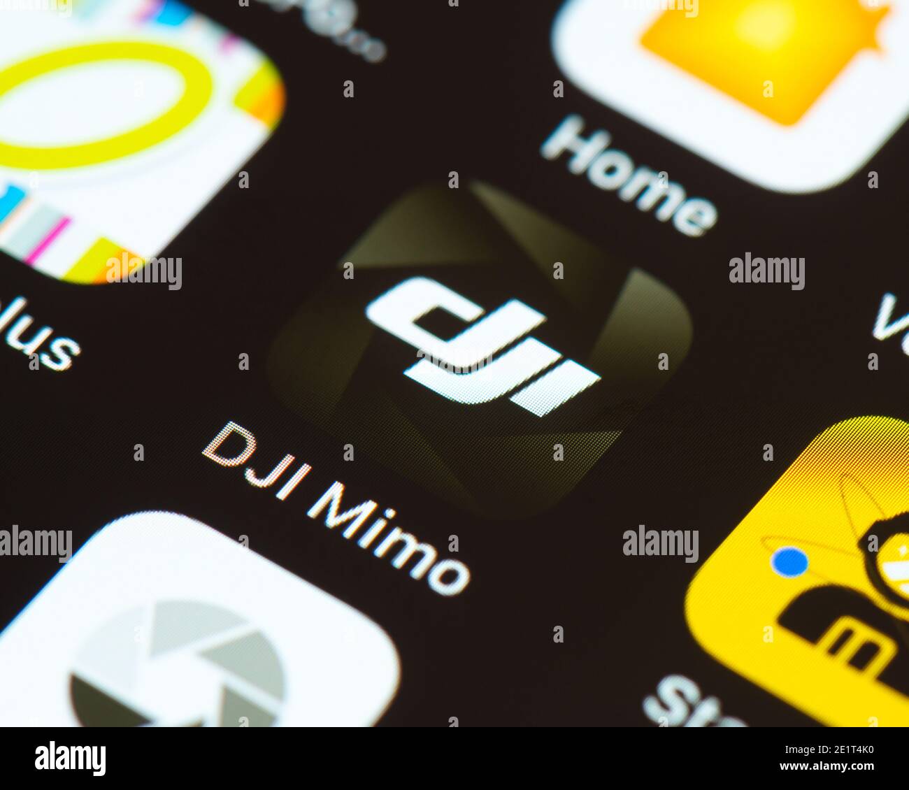 DJI Mimo app icon on Apple iPhone screen Stock Photo - Alamy
