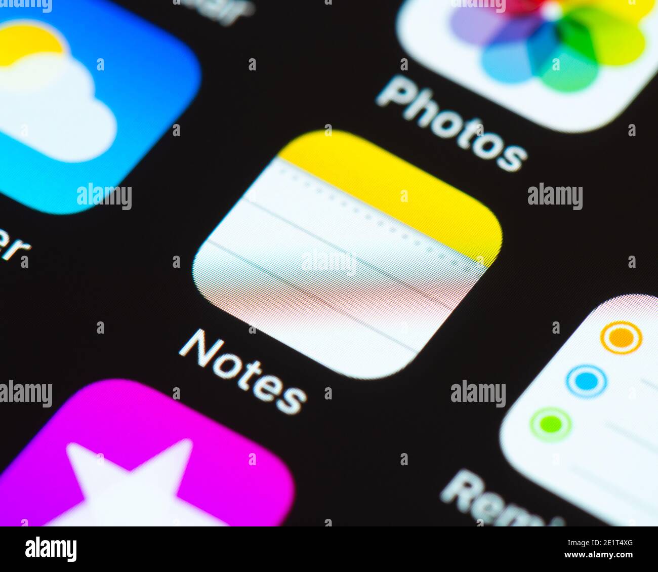 Apple notes app hi-res stock photography and images - Alamy