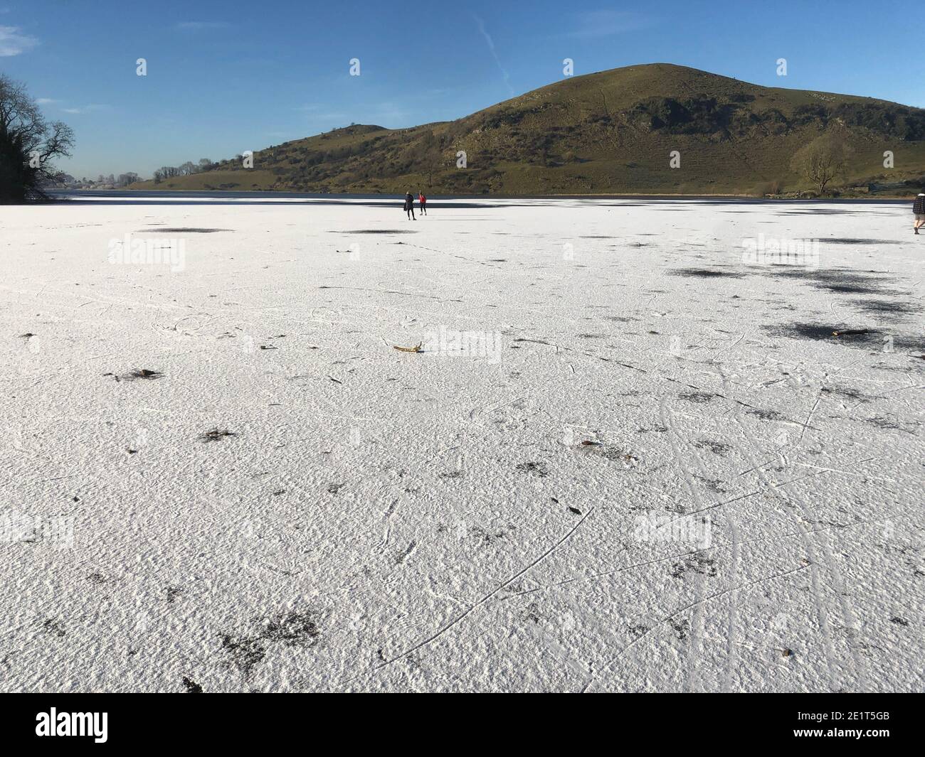 Lough Gur Frozen 2021 Stock Photo