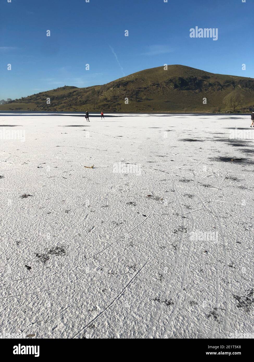 Lough Gur Frozen 2021 Stock Photo