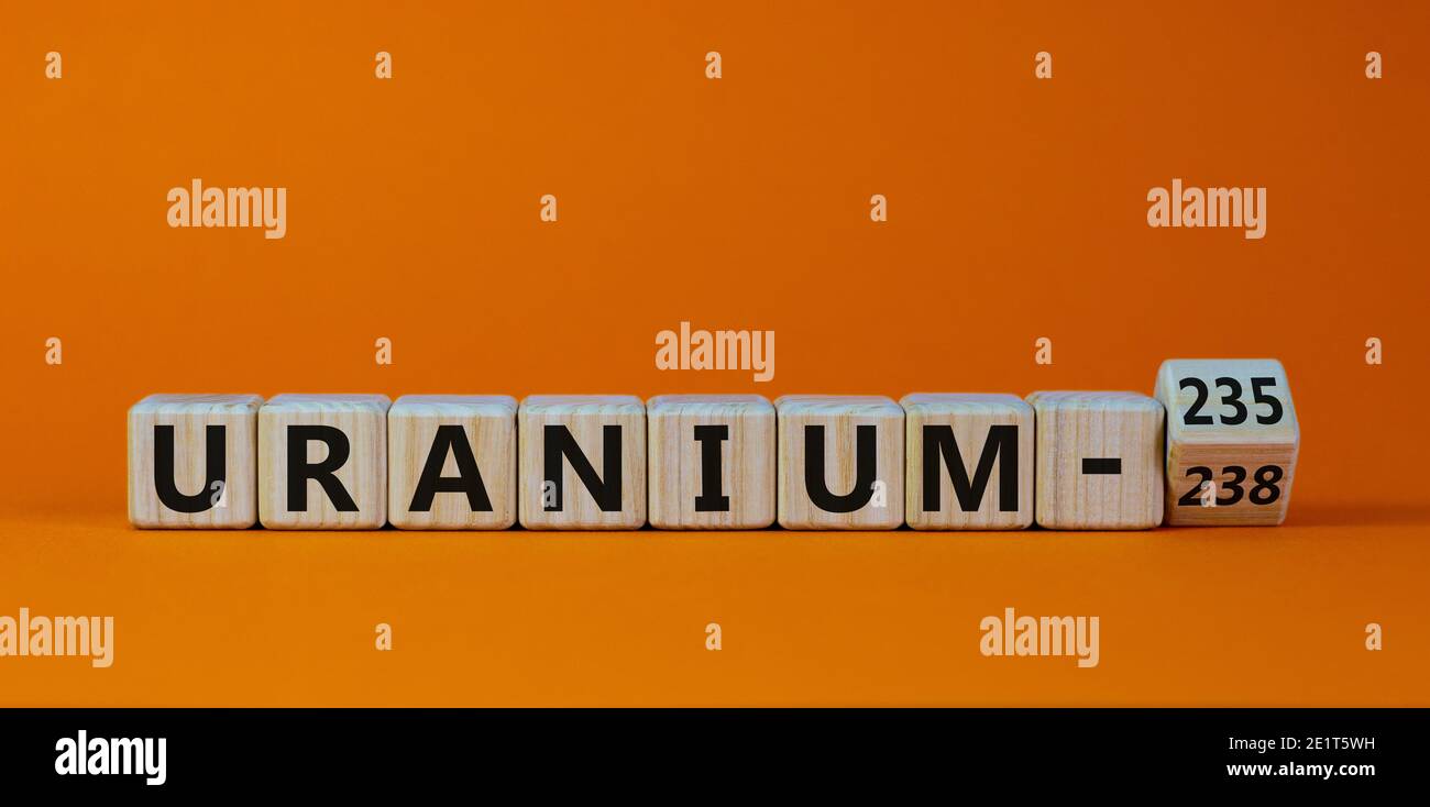 Uranium enrichment symbol. Turned the cube and changes words 'uranium