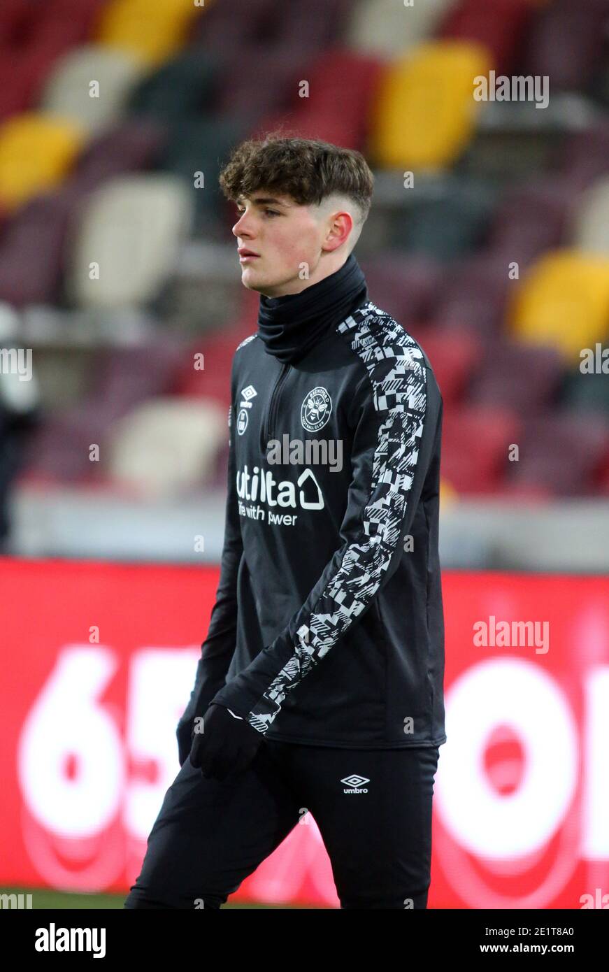 Brentford, UK. 09th Jan, 2021. Max Haygarth of Brentford before the FA Cup match against Middlesbrough at the Brentford Community Stadium, Brentford Picture by Mark Chapman/Focus Images/Sipa USA ? 09/01/2021 Credit: Sipa USA/Alamy Live News Stock Photo