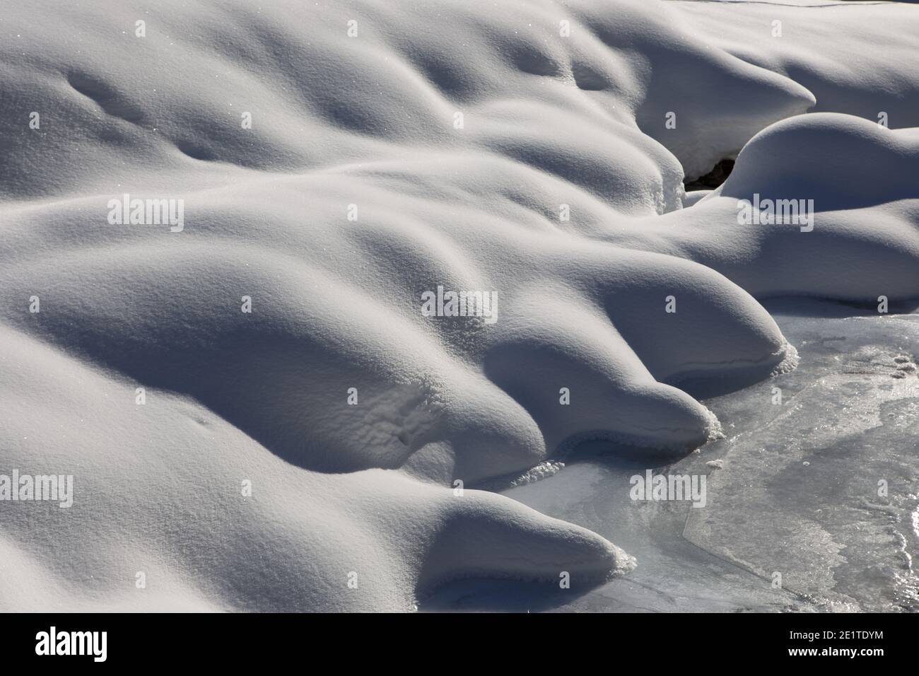 Winter wonderland in Italy Stock Photo