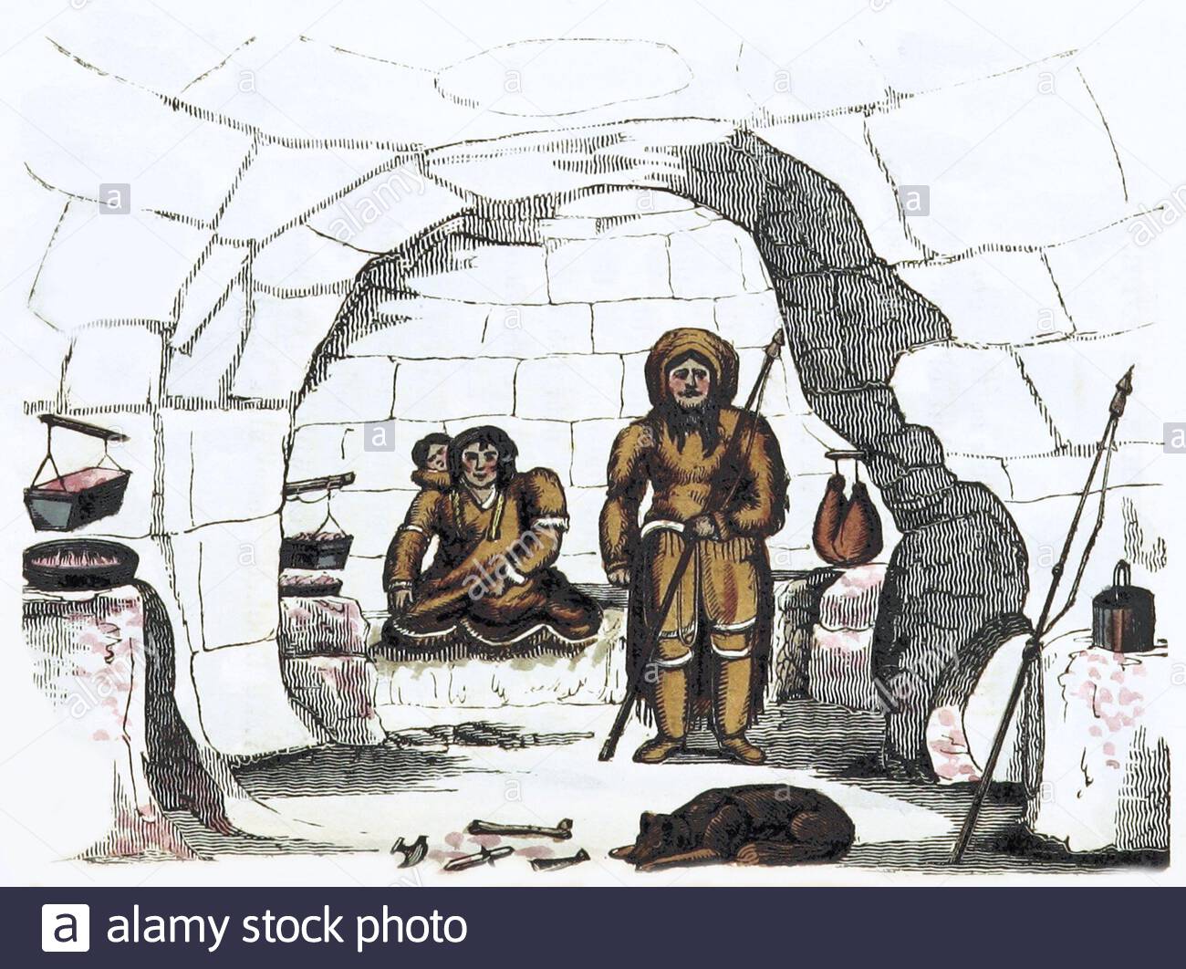 Inside an igloo hi res stock photography and images alamy