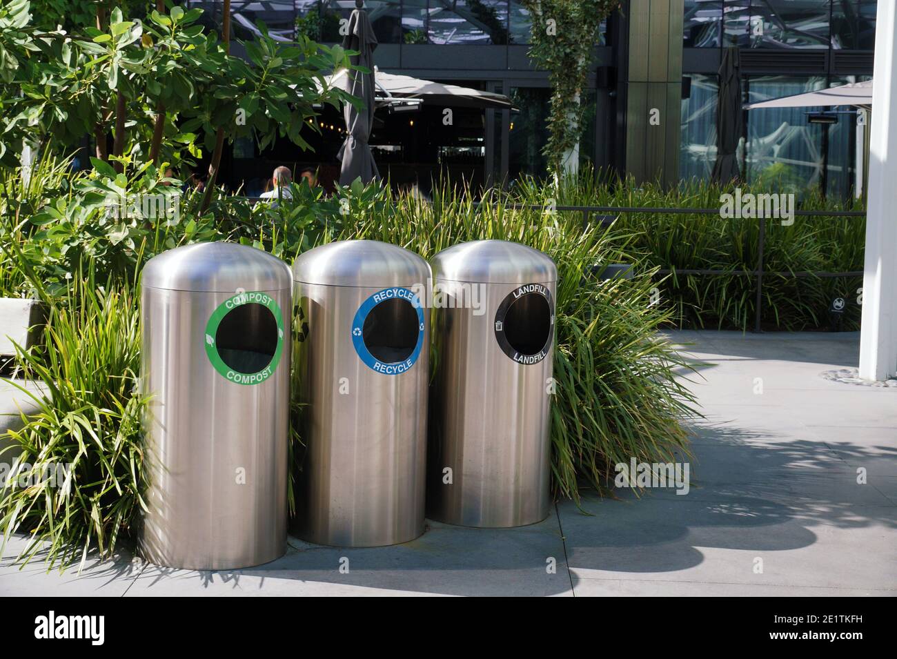 Big Metal Garbage Containers Waste City Stock Photo 2296435705