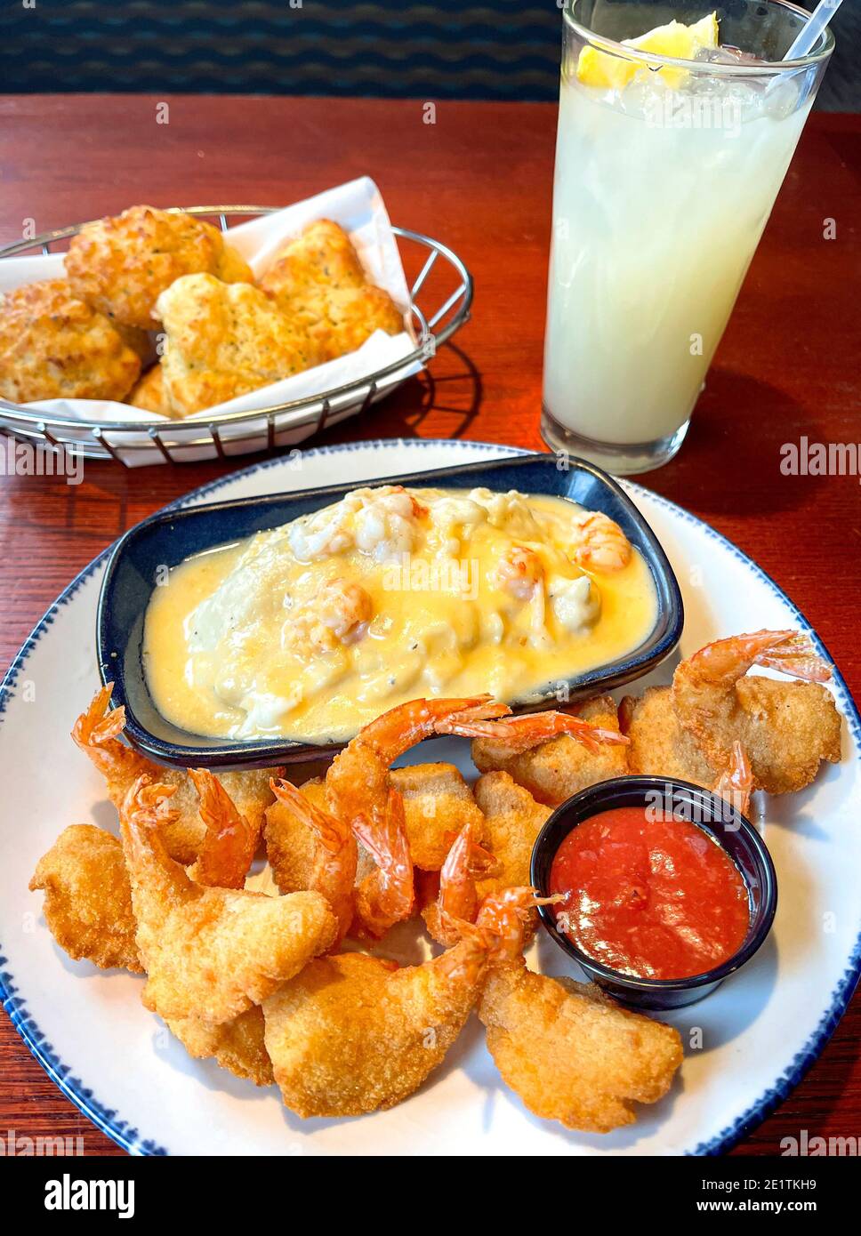 Plate of Breaded and Fried Fish with their Tales and Sides of Lobster ...