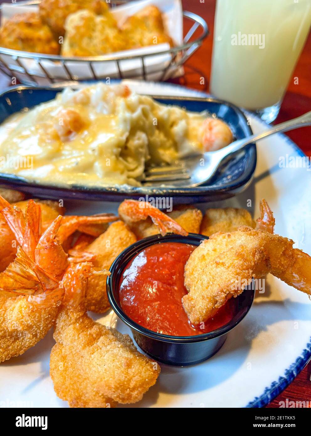 Plate of Breaded and Fried Fish with their Tales and Sides of Lobster ...